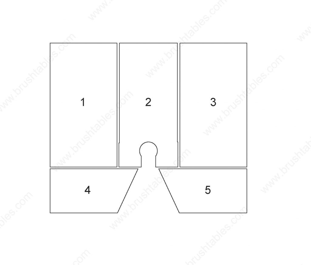 CX-1000 /30 EUROMAC CX-1000/30 REPLACEMENT BRUSH PANELS LAYOUT DIAGRAM