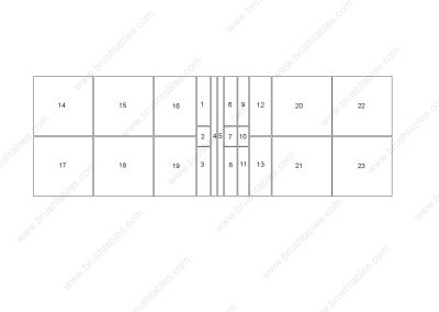 AMADA LC 2415 A5NT TURRET REPLACEMENT BRUSH PANELS LAYOUT DIAGRAM