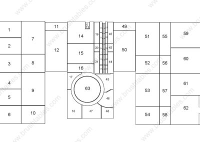 AMADA LC 2515 C1 AJ TURRET REPLACEMENT BRUSH PANELS LAYOUT DIAGRAM